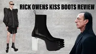 RICK OWENS KISS BOOTS WITH GRILL AND CLEAR HEEL | BLACK BEVELED CHELSEA BOOTS | SIZING AND REVIEW