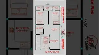 Plan#S/10 | 20x36 House Floor Plan | 20x36 best house design | 3 Marla house Plan | Satti builder