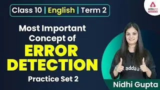 Error Detection Class 10 | Important Concepts | Term 2 Exam | Class 10 English Grammar #2 Board 2023