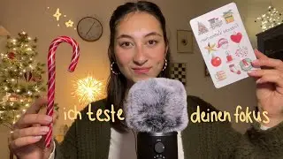 ASMR | Weihnachtlicher Fokustest 🎄 