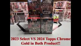 2024 UFC Topps Chrome X 5VS 2023 UFC Select X5 Gold Hits in Both!!