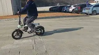 Experience the future of urban mobility with our foldable electric bike.