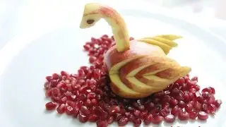 Elmadan Kuğu Yapımı (Meyve Sunumu)
