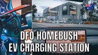 2023 Tesla Model Y EV DC Fast Charging Station at DFO Homebush Sydney