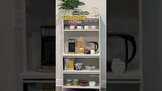 Setting up Coffee station #ytshorts #lifestyle #youtube #blogger #coffee  #peace #corner #home #love