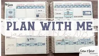 Plan with Me: Maci's Birthday Week! | Kit 123 | EC Vertical | Sara Marie Stickers |