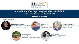 Maine Association of Nonprofits - virtual press conference, 10/2/20