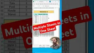 Consolidate Multiple Sheets in One Sheet | Combine Multiple Sheets in One Sheet | #shorts #ytshorts