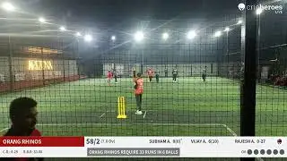 Orang Rhinos vs Jatinga Giants live cricket match | MABCL 4.0 live - Arizona Indoor Turf Barbari Gu