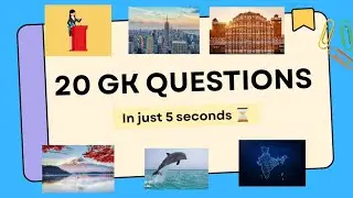 Top 20 GK questions and answers | Answer in 5 seconds ⏳| Gk in english | #gkquiz #generalknowledge 