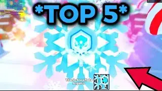 TOP 5 YouTubers Hatching TITANIC Snowflake Angelus ❄️☃️ || Pet Simulator 99