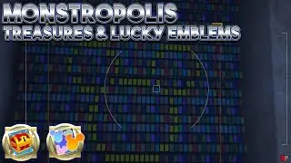 Kingdom Hearts 3 - Monster Inc (All Lucky Emblems & Treasures)