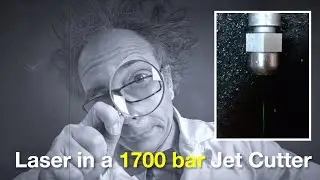 Coupling a laser into a 1700 bar standard water jet cutter