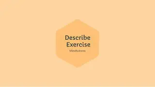 Describe: DBT Mindfulness Exercise