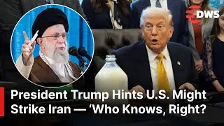 &lsquo;Who Knows, Right?&rsquo; &mdash; Trump Drops Ambiguous Hint at Possible Military Action Against Iran | AC1E