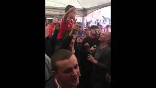 Young lad leads the way in sam platts, manchester. Derby day 25/10/15
