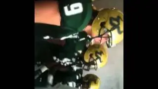 USF Football players running out of Tunnel