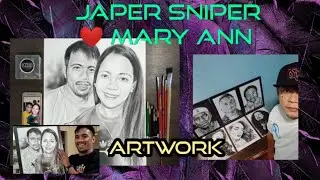 JAPER SNIPER ❤️ MARY ANN,(Re-edited)Japer Sniper official❤️Mrs.Japer Sniper, Charcoal Portrait