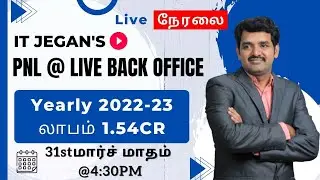 ITJEGAN's LIVE : Yearly 2022 -23 PNL & Goal settings report @ LIVE Back Office