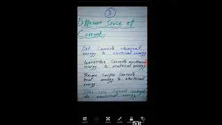 Physics 12th Chp#13 Current Electricity       Tipic:- Sources of Current