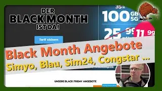 📌 Black Week Mobilfunk Deals 2025: Simyo, Blau.de, Sim24, Kaufland & Congstar im Vergleich