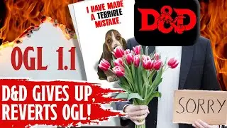 D&D Admits DEFEAT, DELETES OGL 1.1...But Is It Too Late?!