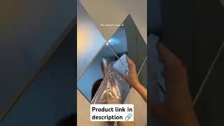 Big Square Silver 3D Acrylic Mirror Wall Sticker (Pack of 1)#trending #youtubeshorts #viralvideo