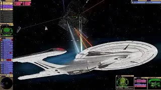 Battle of Sector 001, Take II (or Borg Cube Bowling) | KM | Star Trek Bridge Commander