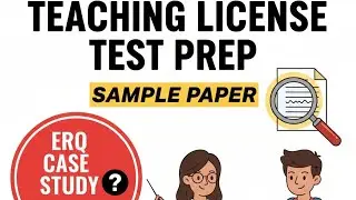 9. STEDA Pedagogy ERQ Case Study Solved | High Scoring Answer | Teaching License Test Preparation