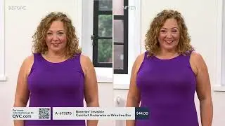 Breezies Invisible Comfort Underwire or Wirefree Bra on QVC
