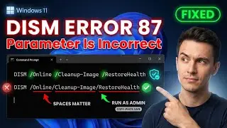 Fix DISM Error 87 