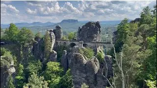 Sächsische Schweiz - Bastei Elbsandsteingebirge.         
