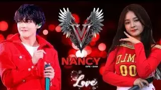 🥰BTS V AND NANCY MOMOLAND | QUEEN OF SOUTH KOREA💝STATUS #shortsWATSAPP