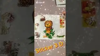 3D Wild Animals Stickers