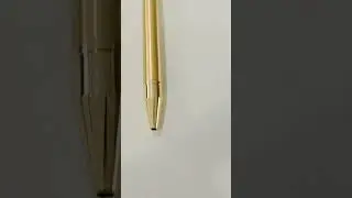 Unboxing the Stunning Metallic Gold Twist Ball Pen (Blue Ink)