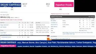 IPL Live stream 2020 DC vs RR | Match 30 |