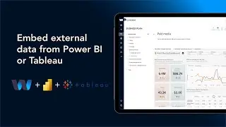 Embed external data like Power BI or Tableau using iFrames in Waymaker Playbooks