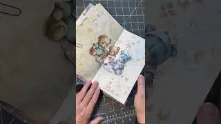 This Teddy Bear journal was created using downloadable a from @myporchprints-junkjournals