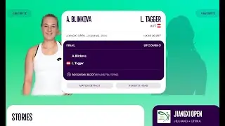 Blinkova Vs Tagger | Jiangxi China Open 2025 LIVE Finals | Live Score & Match Updates