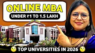 Online MBA in Just ₹1&ndash;1.5 Lakh?! 😱 Top Govt & Private Universities You MUST Know In 2026