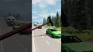 Monster Moon on the Road? | Transportation with Truck - Pothole vs Car #017 | BeamNG.Drive Gameplay
