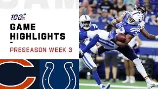 Bears vs. Colts Preseason Week 3 Highlights | NFL 2019