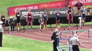 110MH U18M Brandon Herrigan 13.89 Australian Junior Championships 2015