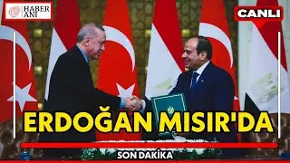 #CANLI | Cumhurbaşkanı Erdoğan, Mısır Cumhurbaşkanı Sisi ile ortak basın toplantısı düzenliyor
