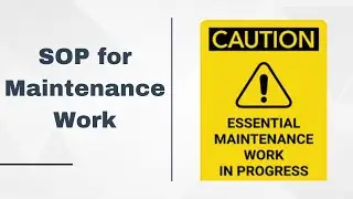 SOP for Maintenance Work