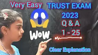 Competative Exams - TRUST EXAM- 1-25 ,NMMS,NTSE,NAS question and Answer in Tamil and English