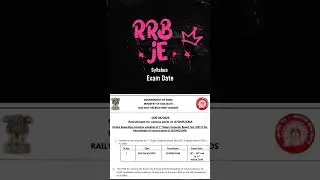 RRB-je syllabus #rrb #rrbje #rrbexamdate #pathshalabyad