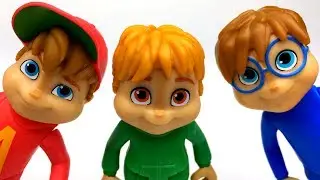 ALVIN AND THE CHIPMUNKS  SET - WE'RE THE CHIPMUNKS COLLECTIBLE FIGURES WITH CHIPETTES -  UNBOXING