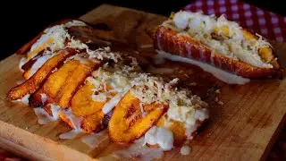 Plátanos Fritos con CREMA Y QUESO |Mi Mamá Cocina|