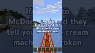 McDonald&rsquo;s ice cream machine always broken#DiamondCraft #minecraftshorts